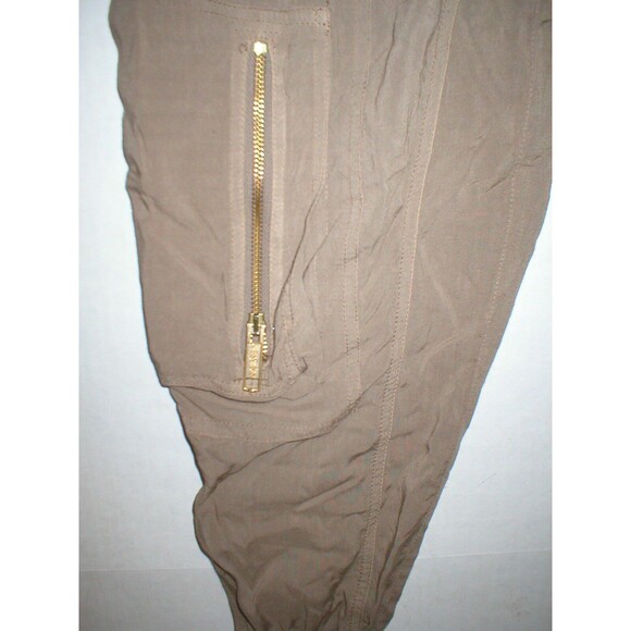 New Womens Designer Pants Italy 40 2 4 Brown Viscose Gaetano Navarra Jogger NWT - Picture 5 of 7